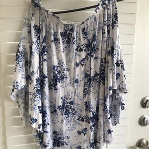 Off the shoulder floral top